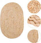 PACKOVE Gro&szlig;e Ovales Platzdeckchen Hitzebest&auml;ndig und rutschfest Gewebte Tischsets aus Getrocknetem Maisblatt 30x45cm f&uuml;r T&auml;glichen Gebrauch im