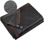 2 x 6 m p&auml;ikesekaitse v&otilde;rk varju v&otilde;rk aasadega, 90% p&auml;ikesekaitse, kerge ja vastupidav, kasvuhoone varju v&otilde;rk, UV-kindel v&otilde;rk pergooli, aia, kasvuhoone, kanalaja, v&auml;litingimustes kasutamiseks