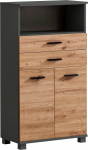Schildmeyer Palermo Highboard 157647, antratsiit/artisan tammedekor, 59,8 x 32,6 x 110,5 cm