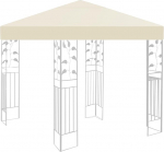Gazebo katab 3x3m veekindel v&auml;ljas aed Gazebo katab 1 tasandi katuse katte asendamine telgipaneel (ainult top) (beež)