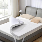 SINWEEK 2" Gel Memory Foam madratsipealne koos jahutava kattega Ventileeritud pehme madratsipealne voodipadi CertiPUR-US sertifitseeritud Twin Size