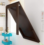 Faltbarer Wandtisch - Multifunktionaler Esstisch, unsichtbarer K&uuml;chentisch, platzsparender schwimmender Schreibtisch f&uuml;r Zuhause & B&uuml;ro, kompaktes und stilvolles Design