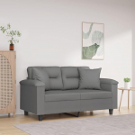 3200967 2-kohaline diivan koos pehmendusega, tumehall, 120 cm, mikrokiudkangas, Lounge diivan, diivanid ja diivanid, Relax diivan, diivan elutuppa, diivan koos - 3200967