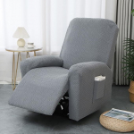 4-osaline komplektne tugitooli kate tugitooli kaitsja l&otilde;&otilde;gastavale toolile, tavaline sametist veniv kate taskutega, tugitooli kate, diivanikate