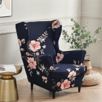 2-osaline Wing Chair Cover, k&otilde;rge seljatugi, universaalne elastne Stretch tugitool, viskab Wing Chair, kaitsev kate, tugitooli kate, Tiger Chair Cover koos k&auml;etugedega (Style 11)