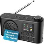 MAJORITY Orwell DAB Plus raadio | K&ouml;&ouml;giraadio DAB+ & FM | Mini raadio Bluetooth 5.2 | Pagasiradio aku 12-tunnise aku kestvusega | Digitaalne raadio 40 eelseadistusega k&ouml;&ouml;ki ja kontorisse