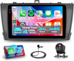 Rimoody 4G + 128G Android autoraadio Toyota Avensis T27 2008-2015 traadita Carplay Android auto 9-tolline Incell puuteekraaniga raadio koos GPS navigatsiooniga WiFi peeglilink Bluetooth FM/RDS/EQ/SWC tagantvaate kaameraga