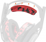 WC BandZ A50 - Wicked Cushions'i t&auml;iustatud peapaela asenduskomplekt Astro A50 Gen 4, Gen 5 ja A50X jaoks | Parem mugavus, stiil ja lihtne paigaldus | Red Camo
