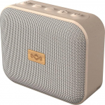 House of Marley Jammin Tragbarer Mini Bluetooth Lautsprecher - Kabelloser Lautsprecher mit 14 Std. Spielzeit, IPX5 Spritzwasserschutz & Freisprechfunktion - kompakt, nachhaltig gefertigt, Cr&egrave;me