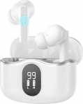 Juhtmevabad kuuldeaparaadi k&otilde;rvaklapid 2025, Bluetooth 5.4, In-Ear, TWS, ANC + ENC, HiFi kvaliteetne heli, USB laadimine, koos &uuml;mbrisega, pikk kestus, &uuml;hildub iOS / Androidiga, iseseisvus vasakpoolne