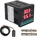 Temperatuuri kontroller Dual Display Digitaalne niiskus termostaat H&auml;irefunktsioon Pidev regulaator 2 mudelit T&auml;pne kontroll Kodu kasvuhoone akvaarium