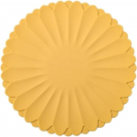 Premium-Tischset aus Silikon, hitzebest&auml;ndig, Tischset, Tassenunterlage, Tellerunterlage, rutschfestes Design, Tischsets und Untersetzer for Schutz des Esstisches for den Heimgebrauch(Yellow,18cm)