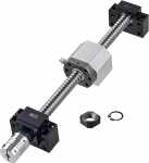 CNCYEAH SFU2005 Ball Screw Set 1000 mm Linear Guide with 2005 Screw Nut Housing + Ball Nuts and BK/BF15 Ball Screw Supports for CNC Router Machine