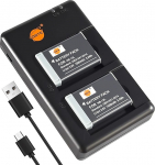 DSTE 2PCS NB-13L NB13L (1500mAh/3.6V) patarei Laadija &uuml;hildub Canon PowerShot SX740 HS,G5X,G7X,G9X,G5X Mark II,G7X Mark II,G9X Mark II,SX720 HS,SX620 HS,SX720 HS