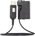 Asendusaku adapter LP-E8 ACK-E8 DR-E8 DC Coupler koos USB kaabliga Canon EOS Rebel T5i, T4i, T3i, T2i, 700D, 650D, 600D, 550D, Kiss X6, Kiss X5, Kiss X4 jaoks
