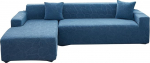 Sektsiooniline diivan katab, paks Stretch diivan Slipcovers, L-kujuline nurgadiivan kate, Chaise Lounge kaitsja koos 2 padjakattega L-t&uuml;&uuml;pi diivanite ja diivanite jaoks (3-kohaline + 3-kohaline)