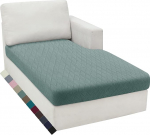 MAXIJIN Elastsed Chaise Lounge katted, universaalsed diivanite istmekatted, diivanite istme kate, Slipcover, asendamine &uuml;he padjaga, elastse p&otilde;hjaga, herneteroheline, Chaise Lounge