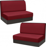 Camper Kissenbez&uuml;ge Samt, RV Dinette Kissenbez&uuml;ge 2/4 St&uuml;ck, RV Stretch Sofasitz Schonbez&uuml;ge,wohnmobil Sitzbez&uuml;ge, Waschbarer Loveseat Sofa M&ouml;belschutz,f&uuml;r Wohnmobilb&auml;nke(#27,2 Backrest+2 Bench Covers