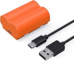 SMALLRIG aku 2400mAh USB-C aku Fujifilm NP-W235 X-T5, X-T4, GFX100S, 2.5H t&auml;islaetud aku Fujifilm X-T5, X-T4, X-H2S, X-H2, GFX50S II, VG-XT4, X-S20, oranž - 4970