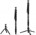 SIRUI SVM-145P Rapid System Carbon Fibre Monopod with Pedal, 145 cm Monopod, Quick Adjustment with Screw Lock, Compact & Only 1.52 kg, Max 10 kg Load Capacity