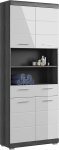 xonox.home - Scout Tall Cabinet 74 x 191 x 31 cm suitsuh&otilde;bedast ja valgest k&otilde;rgl&auml;ikega - vannitoa komplekt vannitoa kombinatsioon vannitoam&ouml;&ouml;bel - lihtne hoolduspind funktsionaalne stiilne &otilde;hkkond