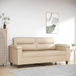 ShGaxin 359565 2-kohaline diivan Cream 140 cm Microfibre Fabric, Lounge diivan, Diivanid ja diivanid, Relax diivan, Diivan elutuppa