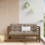 Homgoday Garden Corner Diivanid 2 pruun 1 Solid Pine Wood Diivanid Outdoor Garden Bed Diivan Diivan Garden elutuba Patio Outdoor m&ouml;&ouml;bel f1