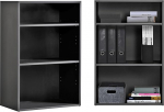 mokebo&reg; raamaturiiul, must, hall v&otilde;i antratsiit, puidust, 'The Bookworm', jalatsiriiul, seisev kapp elutuppa, kontorisse, lastetuppa, v&auml;ike, seinale, palju hoiuruumi, 60 cm laiusena