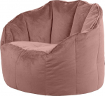 Icon Sirena Bean Bag tool t&auml;iskasvanutele, roosa, kohev sametne kangas, hiiglaslik sametne Bean Bag t&auml;idisega, Bean Bag tool, mugav tugitool elutuppa, lounge, magamistuppa, kontorisse