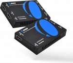 OREI HDMI Over IP Extender 100,6 m &uuml;le CAT5e/CAT6 Ethernet, 1080p HDMI Extender IR-juhtimise ja HDMI Loop-Outiga, &uuml;ks-mitmele AV-edastuse jaoks TV, Digital Signage, kontori ja konverentsiruumide jaoks.