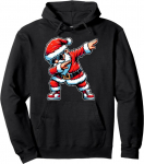 Dabbing Santa Claus Christmas Funny Dance Pose Pullover Hoodie
