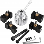 Artillery Lathe Tool Holder, 13 tk alumiiniumsulamist kiirvahetus treipingi tarvikud koos M8 M10 kinnituskruvidega, terasest hoidja t&ouml;&ouml;riist treipingi jaoks