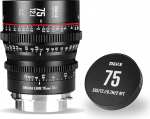 MEKE 75mm T2.1 Super 35 Prime Manual Focus Cinema Lens for PL Mount Cine Camera, Compatible with C700 PL, ARRI Amira, Alexa Mini etc.