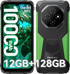 Blackview Fort1 Android 15 v&auml;ljas nutitelefon, 10000 mAh v&auml;ljas mobiiltelefon ilma lepinguta 12GB + 128GB/2TB, Gemini AI 6,56-tolline 90Hz ehitusplatsi mobiiltelefon, NFC/FOTA/390g/kolme kaardipesa