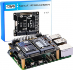 GeeekPi N20 Dual M.2 NVMe SSD Shield PCIe perifeeriaplaat Raspberry Pi 5 jaoks, toetab Dual M.2 M-Key NVMe SSD 2242