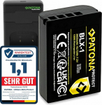 PATONA Protect BLX-1 aku 2600 mAh koos USB-C laadijaga PD Performance &Uuml;hildub Olympus OM-1 OM1 OM-3 OM3 BLX1 BL-X1 BL X1 BLX 1 asendusakuga Kuumakindel ja tulekindel NTC anduriga.