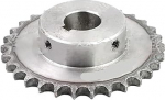 Rollenketten-Ritzel, Zahnrollenkettenrad 08B Antriebskettenrad 45 Stahl 10-20 Z&auml;hne Passfederbohrung 10-35mm(17 Teeth,30mm (keyway 8mm))
