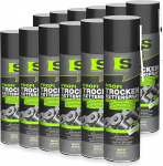 12 x 500 ml Professional Dry Chain Spray - ketisprei PTFE-ga, ketirasv jalgrattale, mootorratastele, masinatele ja hammasratastele - tugev haardumine - ei ketrata - kaitse iga ilmaga - Made in