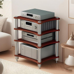 HiFi Rack Audio Shelf, 4-Tier AV Media Stand, Audio Media Stand, Media Stand, TV Rack, Entertainment Centre, Record Stand for Amplifier