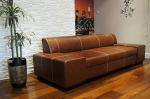 Quattro Meble Super Long Real Leather 3-kohaline diivan London Laius 238 cm Nahast diivan Real Leather Couch Suur v&auml;rvivalik