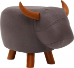 Ottoman, nice animal solid wood frame bench sofa pouffe stool non-slip shoes change resting seat to bedroom living room hallway