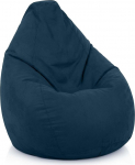 Roheline oakott seljatoega 60 x 60 x 90 cm - Siseruumi istmepadi 220 L t&auml;itmine pehmeks pestav - oakott p&otilde;randapadi Lounge tool tool - tumesinine