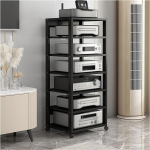 Audio Rack Hi-Fi riiul 4/5/6/7 Level Media Stand Components Stereo Rack, kodukontori teater K&ouml;&ouml;k Video Tower seadmed, Storage Unit plaadim&auml;ngija vastuv&otilde;tja, riiul m&auml;ngukonsooli jaoks