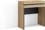 Skraut Home garderoobilaud koos hoiuruumiga 70 x 75 x 35 cm koos sahtliga magamistuba kaasaegses stiilis tammepuust