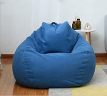 S / M / L Laisk diivanikate toolid ilma t&auml;iteaineta Linane kangas Lounger Seat Bean Bag Pouf Diivan Tatami elutoa m&ouml;&ouml;bli kate