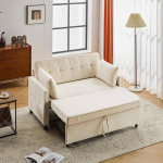 [Diivanvoodi magamisfunktsiooniga Kahekohaline diivan, Kahekohaline diivanvoodi, reguleeritav seljatugi, &scaron;enillkangas, elutoa diivan, voodifunktsiooniga, beež