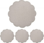 LOORGVEL 4 St&uuml;ck rutschfeste Hitzebest&auml;ndige Tischsets mit Dekorativem Blumenmuster Abwaschbare Platzdeckchen aus Wasserabweisendem Kunstleder f&uuml;r Esszimmer und Outdoor Tisch