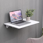 Klappbarer Laptop-Schreibtisch zur Wandmontage, robuster Klapptisch mit Halterungen, klappbarer Stehtisch f&uuml;r Fr&uuml;hst&uuml;ck, Esszimmer, K&uuml;che, Wandschreibtisch, 60 cm, 70 cm, 80 cm