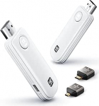 2025 traadita HDMI saatja ja vastuv&otilde;tja 4k dekooder, Plug & Play, 5.8G stabiilne &uuml;hendus, 165FT/50M kaasaskantav HDMI traadita laiendaja video heli striimimiseks s&uuml;learvutist, arvutist HDTV-le, projektorile