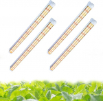 Niello T8 Plant Lamp LED, 4-Pack Full Spectrum Grow Lamp for Indoor Plants, 60 cm 72 W 660 nm / 3000 K / 6500 K Plant Light Daisy Chain Design for Sowing, Grow Shelves (T8)
